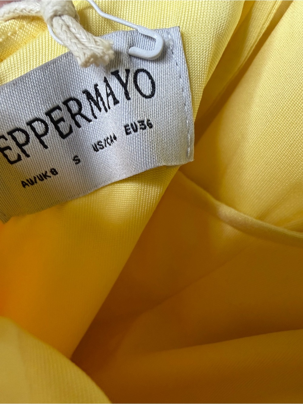 Peppermayo Yellow Lace Halter Maxi Dress - Picture 4 of 8